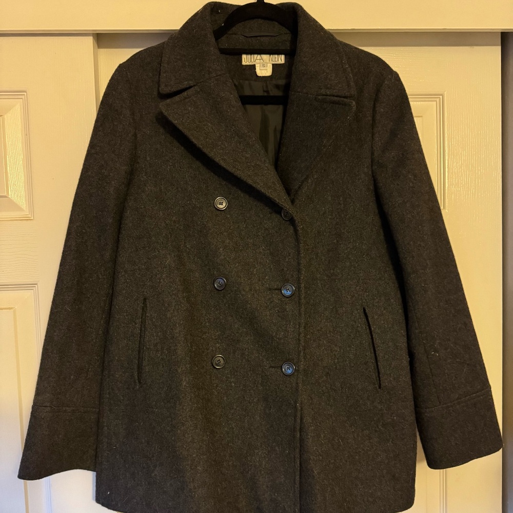 Women's Heather Grey Pea Coat